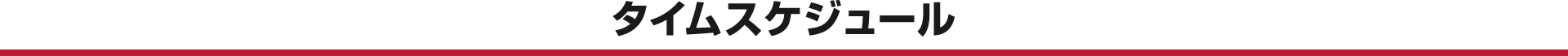 タイムスケジュール
