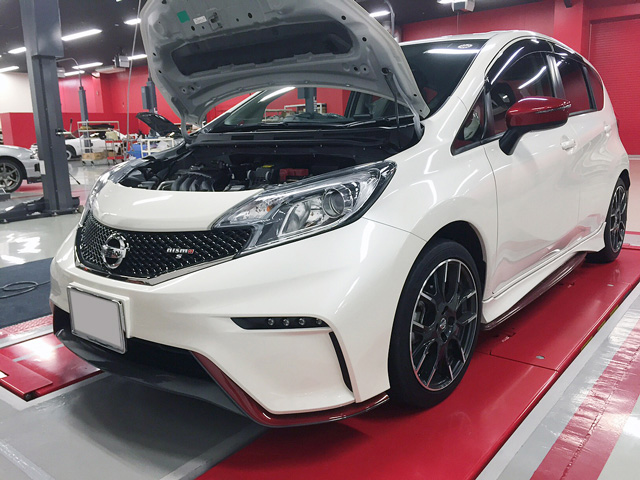 E12 ノートNISMO Sに色々作業 〜 スポーツリセッティングとブレーキホース