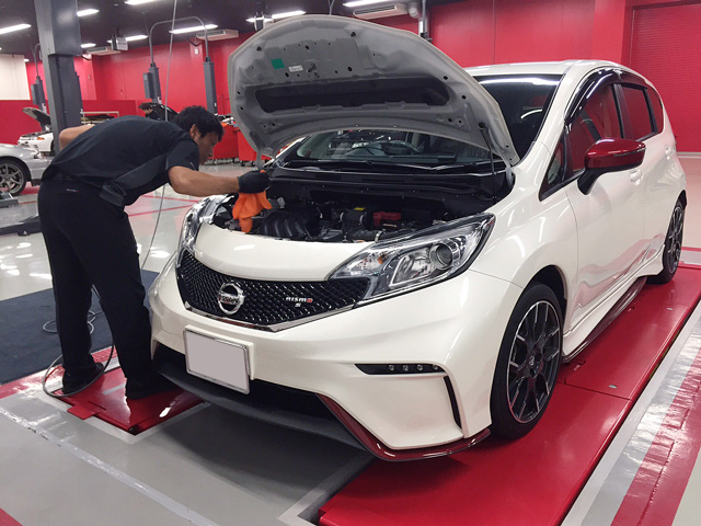 E12 ノートNISMO Sに色々作業 〜 スポーツリセッティングとブレーキホース