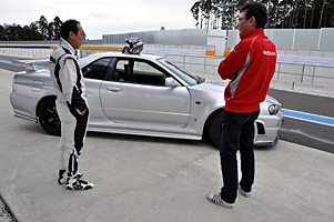「BNR34 + R35純正ブレーキ」当主チェック