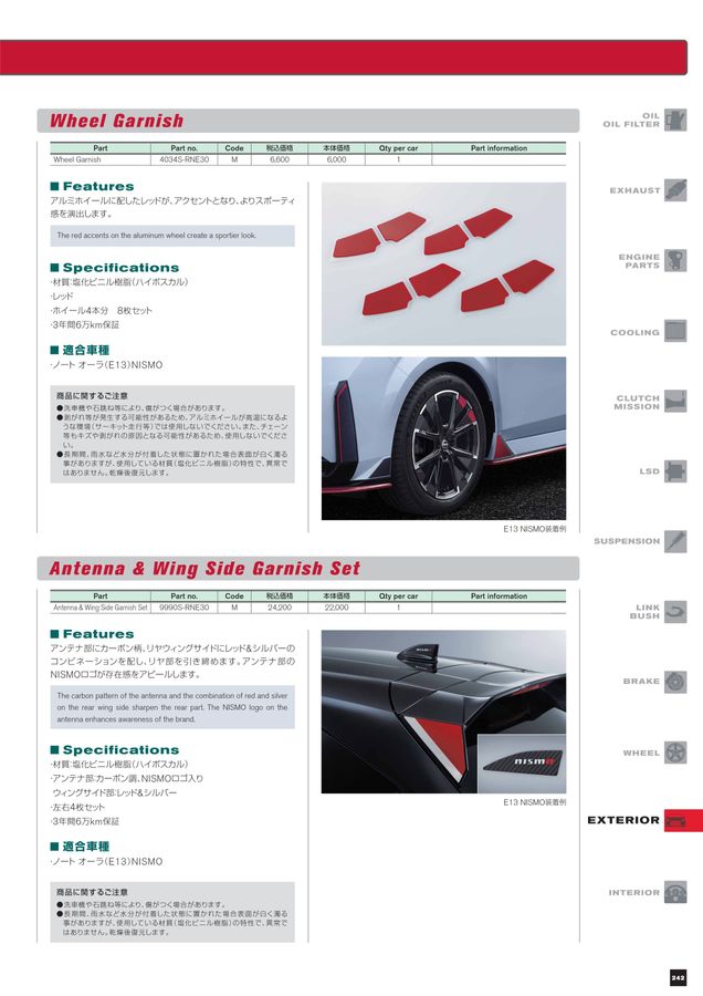 NISMO PARTS CATALOGUE 2023