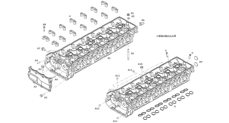 シリンダーヘッド周り