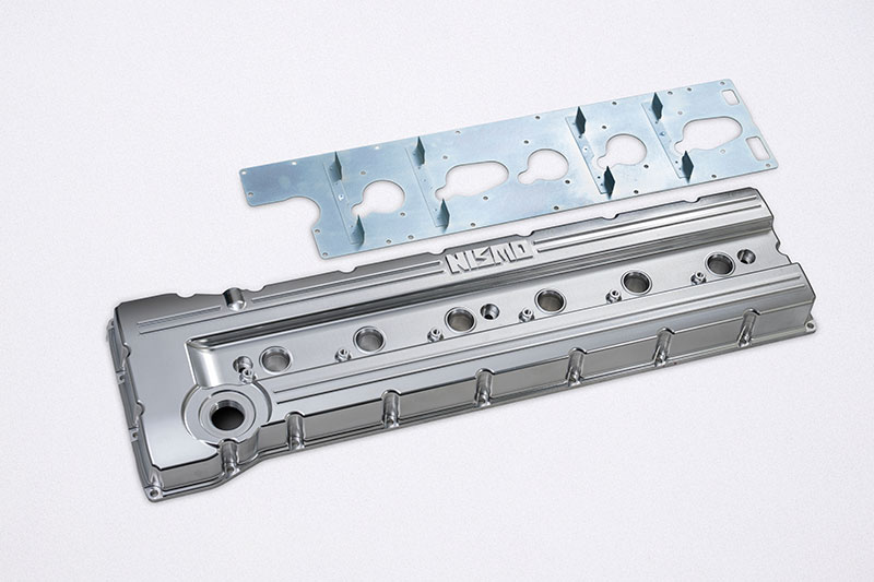 ロッカーカバー、バッフルプレート