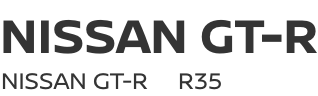 NISSAN GT-R (R35)　～ NISSAN GT-R (R35) ～