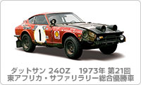 ダットサン240Z 1973年 第21回東アフリカ・サファリラリー総合優勝車